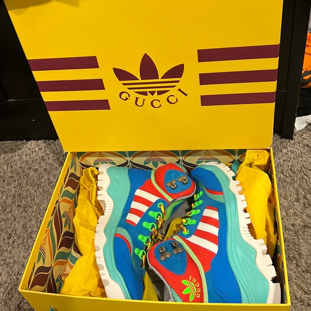 Brand new, never worn, authentic multicolor tennis shoe boot
